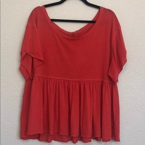 Free People Coral Top - Size M